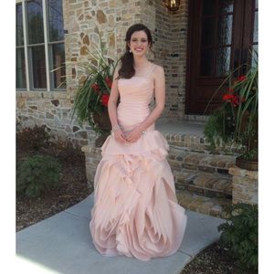 Light Pink Rose Cut Dress